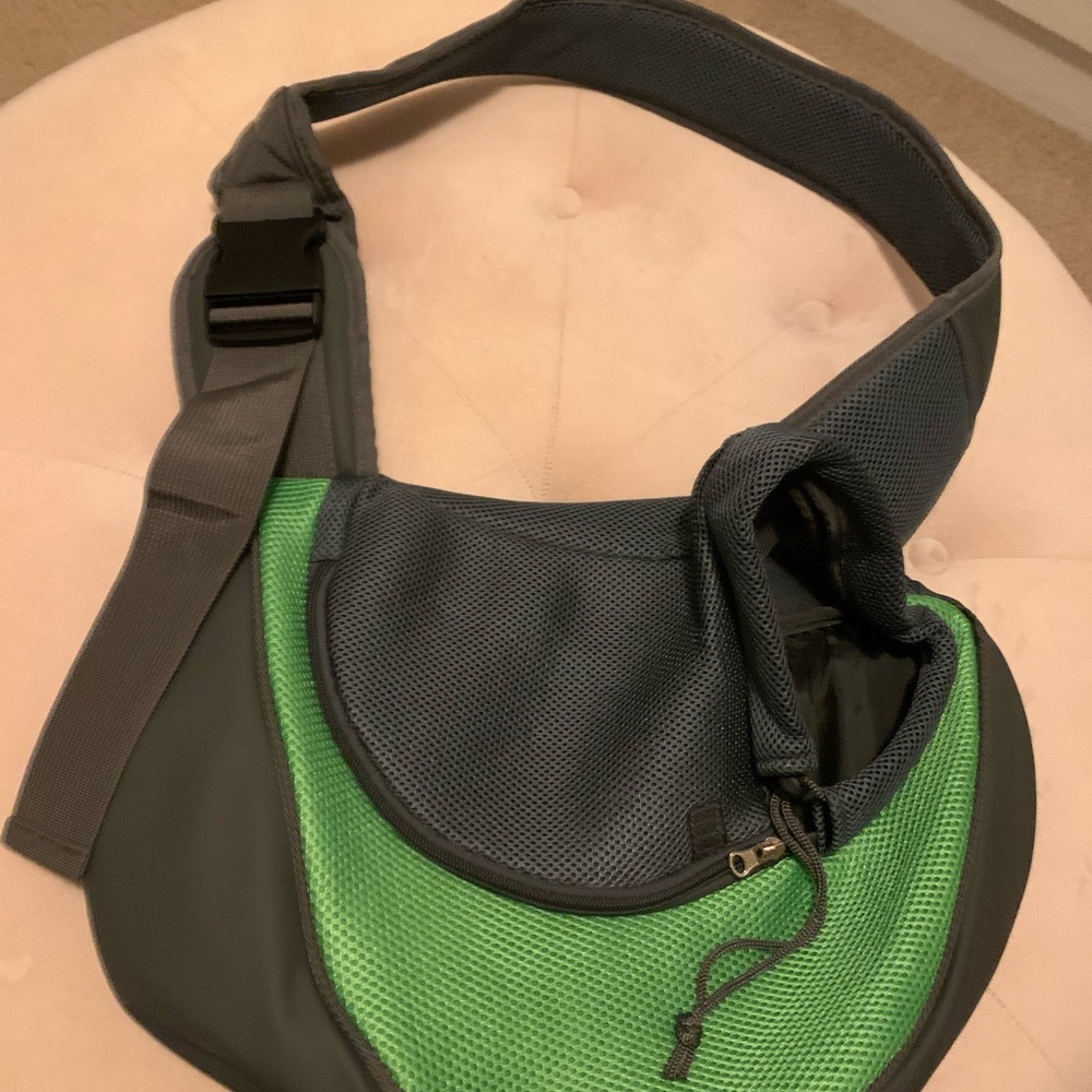 Stylish Green and Gray Men's Bag